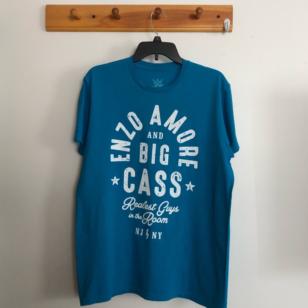 WWE licensed Enzo Amore & Big Cass Fight Type T-Shirt - Large